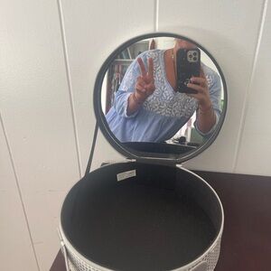 Round Silver Disco Ball Storage Box